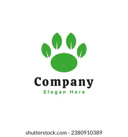 Vector con logotipo de parras con icono de hoja natural