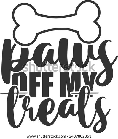 Paws Off My Treats - Treat Jar illustration