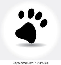 paws print. animals design. vector illustration