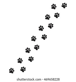 Paws Prints Dog Vector