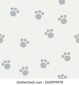 paws seamless pattern. hand drawn