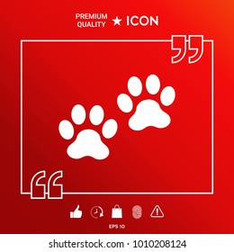 Paws symbol icon