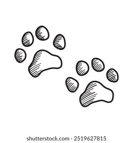 Imagem Vetor De Patas, Imagem De Patas De Cão, Ícone De Desenho De Patas, Ícone De Impressão De Patas, Vetor De Pata De Animal De Estimação, Ícone De Pegada De Cão.