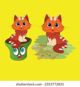 "Paws and Whiskers: Adorable Cat Illustrationen" Geben Sie mit unserer Kollektion von "Paws and Whiskers", süße Katzenillustrationen, ein wahres Reich von Laune und Charme ein. 