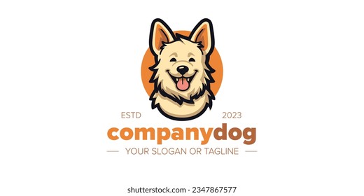 Pawsitively Charming: Elevate Your Pet Brands with Minimalist Cute Dog Logos and German Shepherd Class