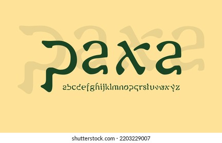 Paxa Alphabet Vector Display Typeface Font