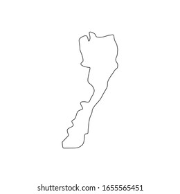 paxhuap khiri khan region map in country of thailand