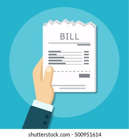 Pay bill. flat design