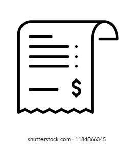 Pay bill icon in trendy flat style isolated on grey background. Website pictogram. Internet symbol for your web site design, logo, app, UI. Vector illustration, EPS10.