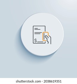 Pay Bill Outages Icon Vector Design