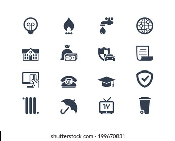 Pay bills icons