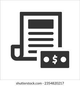 Pay for blog post Icon, Vector Graphics