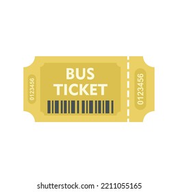 Pay bus ticket icon. Flat illustration of Pay bus ticket vector icon isolated on white background