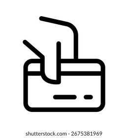 Pay By Card Icon Vector Symbol Design Illustration