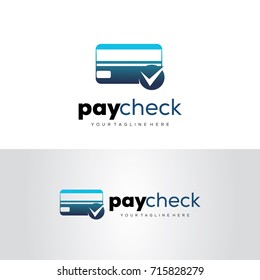 Pay Check Logo Template Design Vector, Emblem, Design Concept, Creative Symbol, Icon