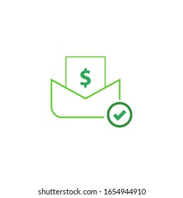 Pay check logo template vector icon design