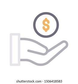 pay colour linr vector icon