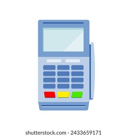 Pay with credit card contactless. Vector illustration that is easy to edit.