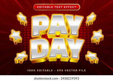 pay day 3d text effect and editable text effect