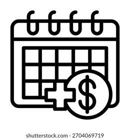 Elemento De Icono De Día De Pago Para Diseño Y Vector
