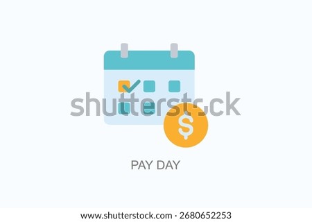 Pay Day Icon Or Logo Isolated Vector Illustration