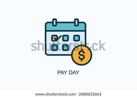 Pay Day Icon Or Logo Isolated Vector Illustration