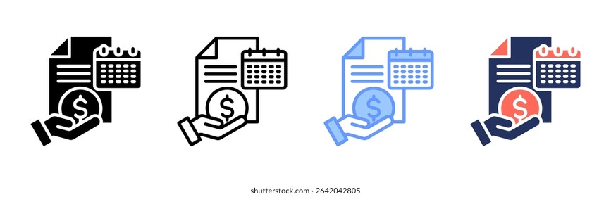 Pay Day icon sheet multiple style collection