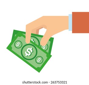 Pay debts; Vector Illustration