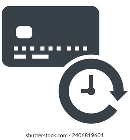 pay glyph style icon for ui, ux, web, app, brochure, flyer and presentation design, etc.