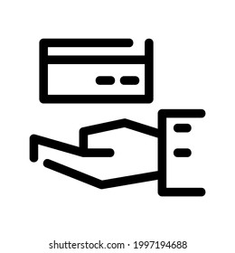 icono de pago o logotipo símbolo de signo aislado ilustración vectorial - iconos vectoriales de estilo negro de alta calidad
