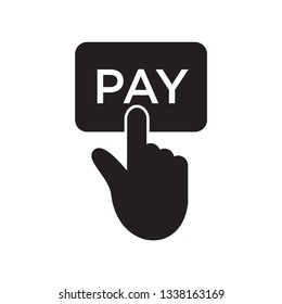 Pay icon vector flat style trendy