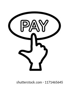 pay icon vector template