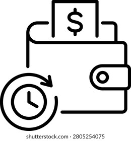 Pay Later Icon, Element For Design