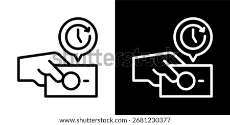 Pay Later icon of a flat style vector