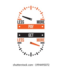 pay less get more - good deal meter
