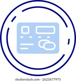 Design de Ícone de Vetor de Linha de Pagamento