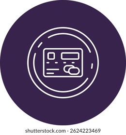 Design de Ícone de Vetor de Linha de Pagamento