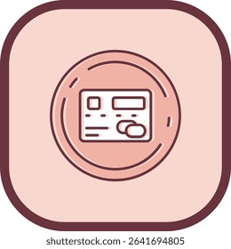 Pay Line vector Icon Design