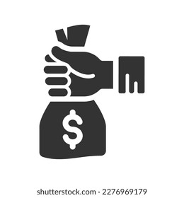 Icono de préstamo de pago, Vector Graphics