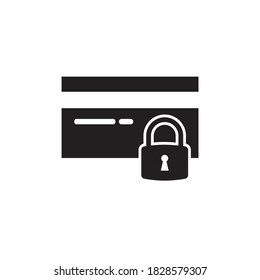 Diseño del icono de bloqueo de pago. ilustración vectorial
