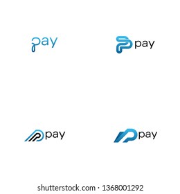 Pay logo template vector. Payment logo template. Payment logo concept