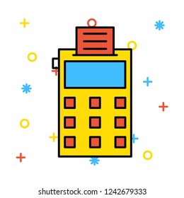 pay machine   receipt   billing  