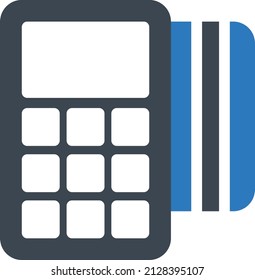ilustración de la máquina de pago Vector en un fondo transparente. Símbolos de calidad premium. Icono vector glifos para concepto y diseño gráfico.