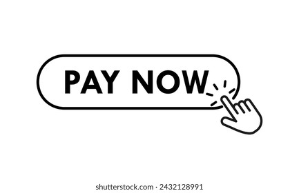 Pay now design logo template illustration