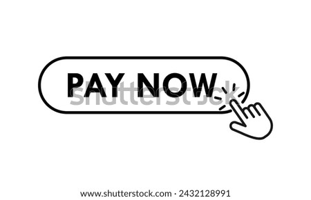 Pay now design logo template illustration