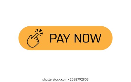 pay now sign on white background