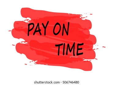 pay on time vector card
