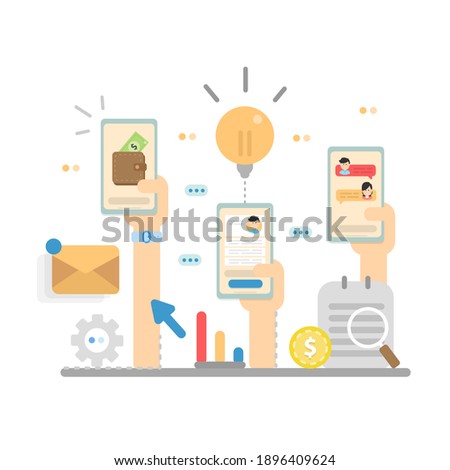 Pay online concept illustration set, perfect for banner, mobile app, landing page