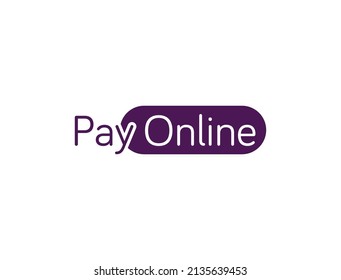 pay online icon, logo vector illustration 