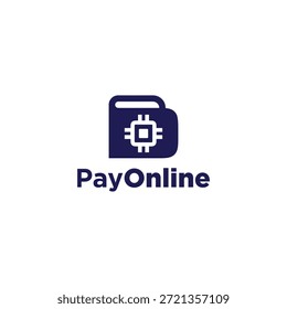 Pague Online Logo Simple Technology
